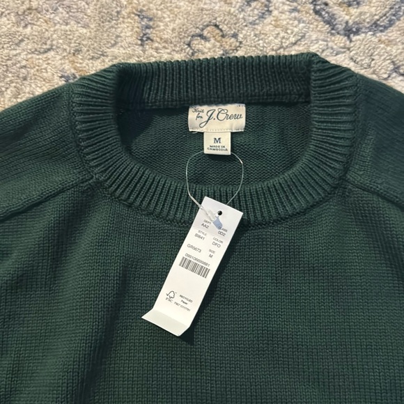 NEW J.crew Heritage cotton crewneck sweater - Picture 3 of 3
